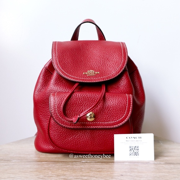 *NEW* COACH PENNIE BACKPACK 22 - 1941 RED - Picture 1 of 9